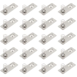 Skweawert 20 PCS AAA/Double-Positive Negative-one Stainless Steel Metal Battery Spring Positive and Negative Conversion Spring Contact Nickeling Plate