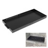 Pearwow Rectangle Fireplace Tray Small Size,13" Front to Back Adjustable