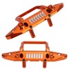 Aluminum Alloy Front Bumper RC Car Upgrade Accessory with LED