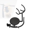 Curved Razor and Shaving Brush Stand Display Dry Brush Compatible