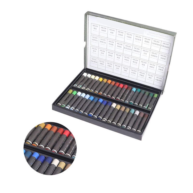 Oil Pastel Set Professional 36 Colors High Pigment Vibrant Soft