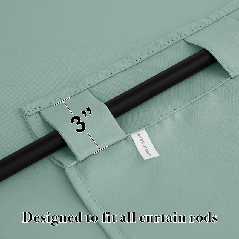 RYB HOME Bathroom Curtains Blackout - Thermal Insulating Privacy Small