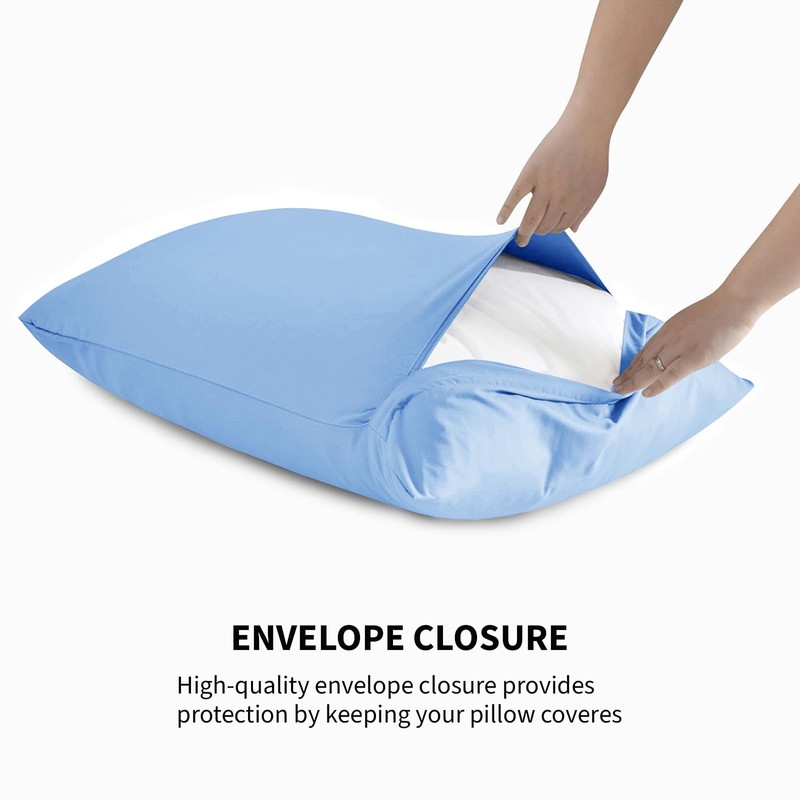 Yorkshire Bedding Pillow Cases 2 Pack - Brushed Microfiber Housewife