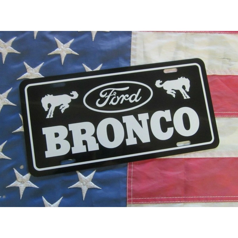Ford BRONCO License plate tag 1966 1967 1968 1969 1970