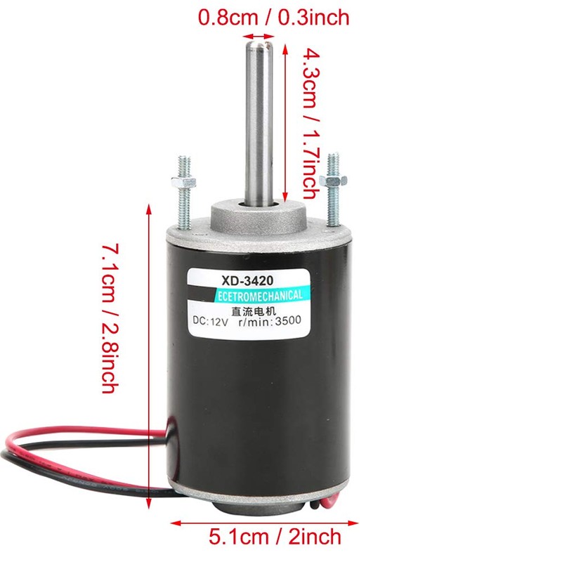 High Speed Adjustable Electric Gear Motor DC Permanent Magnet Reversible