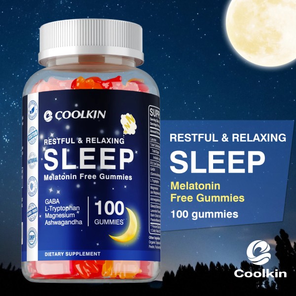coolkin Sleep - L-Tryptophan, Ashwagandha - Sleep Habits, Relieve Stress,