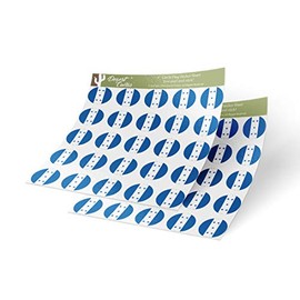 Desert Cactus Honduras Flag Sticker Vinyl Decal Country 1 Inch Round Two Sheets 50 Total Pieces Kids Logo Scrapbook Car Laptop