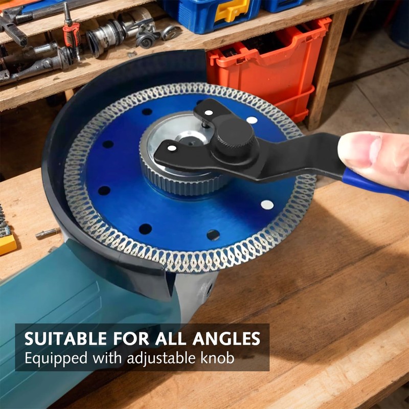 DILUSILK Universal Adjustable Wrench Angle Grinder Spanner Key Pin Lock-nut