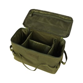 JANKOW Camping Storage Bag, Utility Tote Bag for Camping Cookware Organizer, Trunk Organizer with Shoulder Strap,Outdoor Garden Tool Bag for Camping, Travel, Picnic, Garage Trunk(Army Green)