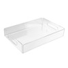 Acrylic Fruit Towel Tray Lightweight Breakfast Cheese Serving Tray with