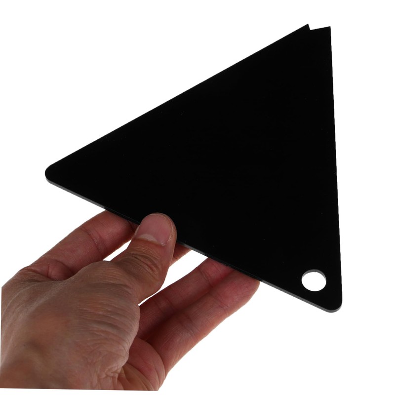 Operitacx Snowboard Waxing Accessories Acrylic Triangle Wax and Brush for