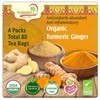 Adanim Bio Ginger Turmeric Tea, Value Pack 80 Teabags, Caffeine-free