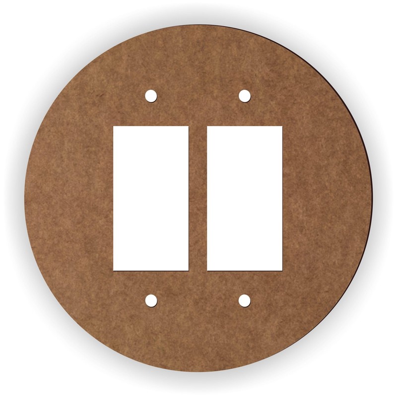 Island Gifting - Solid White Design - Round Double GFI
