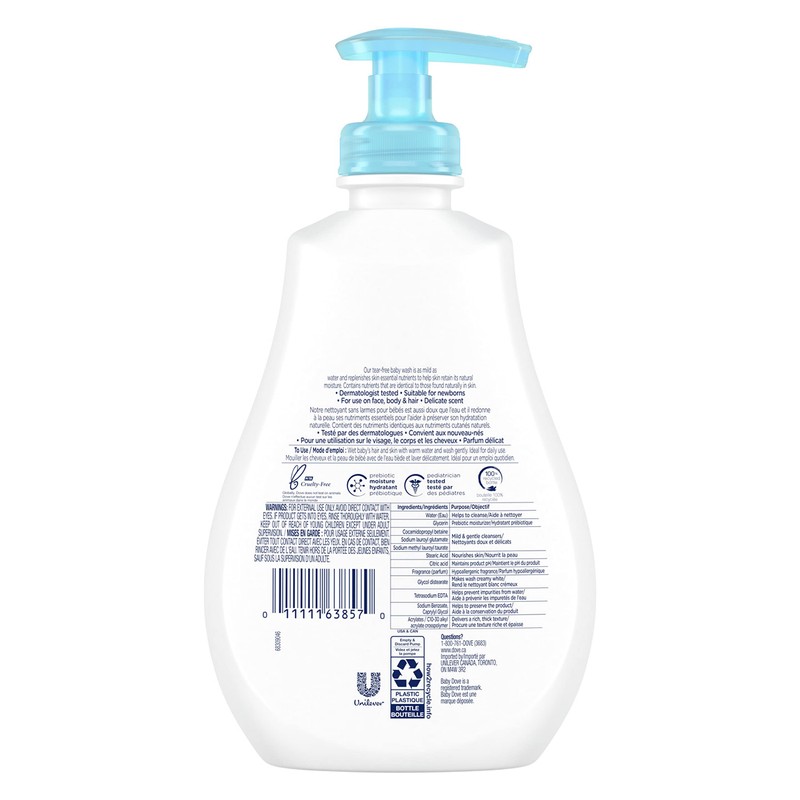 Baby Dove Tip to Toe Baby Wash for moisturized skin