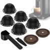 5PCS Reusable Coffee Vertuo Pods, Refillable Coffee Capsule,Compatible with Nespresso