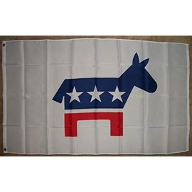 Democratic Party "Donkey" 3x5 Polyester Flag