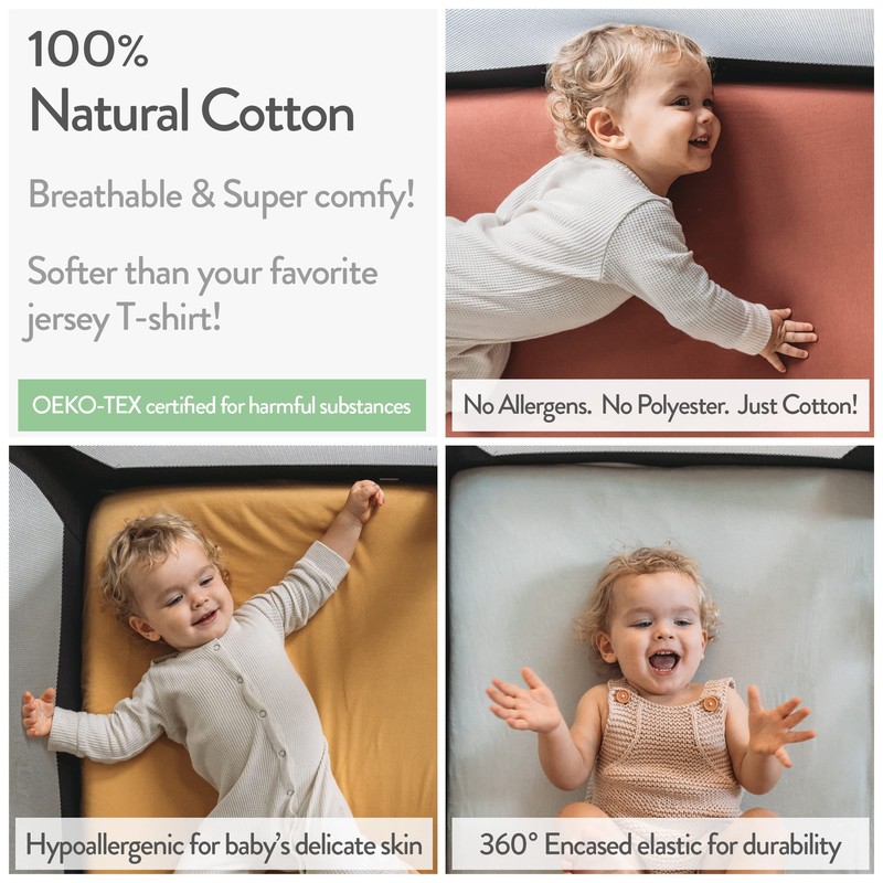 Bassinet Fitted Sheets 33x20 for Baby Beside Dreamer Bassinet &