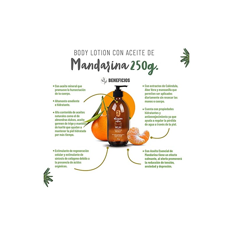 Oleum Vitae Kit Dúo Hidratación Mandarina Crema Corporal Hair And