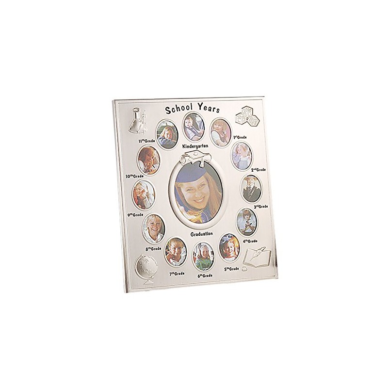 Elegance 63502 School Years Photo Frame Silver, Multi Color