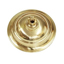 RCH Hardware CN-BR05-120 Brass Traditional Round Ceiling Canopy, 4.7 Inch, Polished Brass