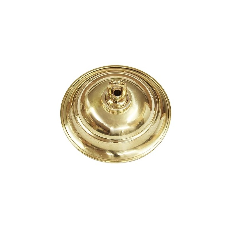 RCH Hardware CN-BR05-120 Brass Traditional Round Ceiling Canopy, 4.7 Inch,