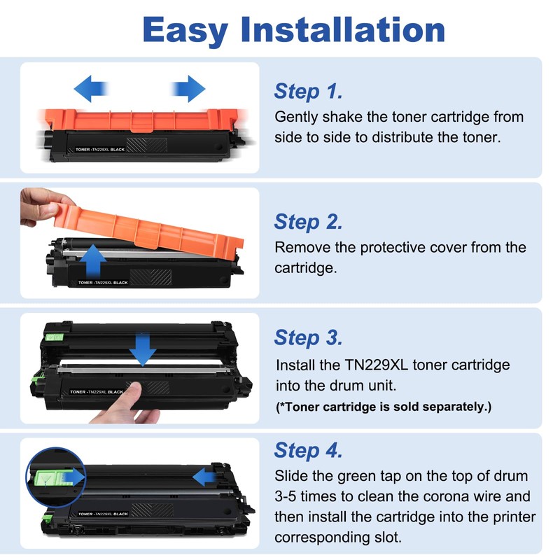 TN229XL 229XL TN229 High Yield Toner Cartridge Compatible Replacement for