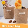 OUDQFCJ Cotton Linen Storage Bag, Removable, Foldable, Washable, Hanging Storage