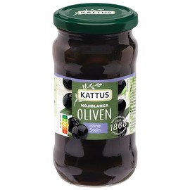 Kattus Pitted Spanish Black Olives 160g