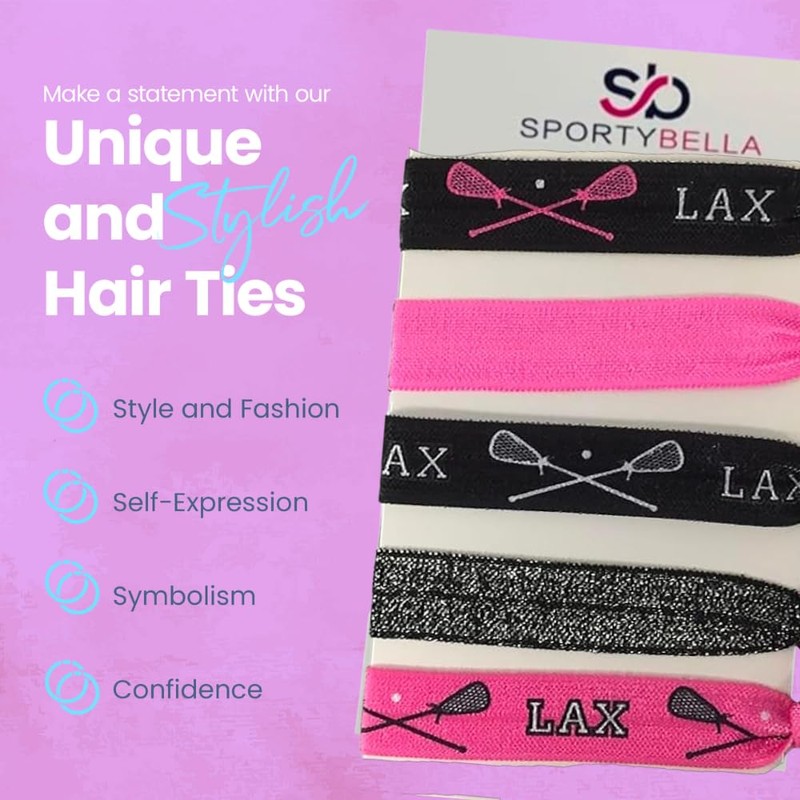 Infinity Collection Lacrosse Accesorios para el pelo, lazos para el