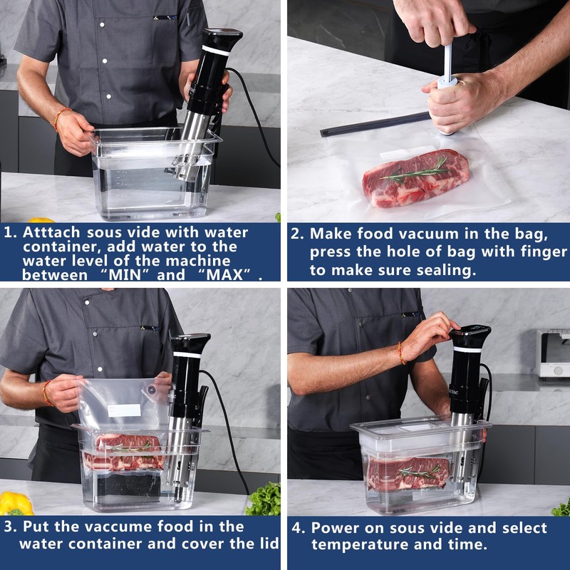 Gudac Sous Vide Precision Cooker, 1100 Watts, Sous Vide Machine