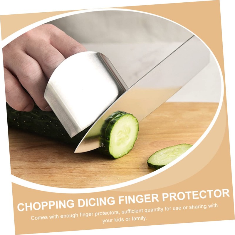 GRIRIW Cutting Food Safety 8pcs Finger Protectors Vegetable Cutter Kitchen