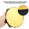 Hand Tambourine Double Row Percussion Polyester Drum Skin Solid Wood