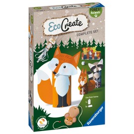 Ravensburger EcoCreate 18132 Forest Animals DIY Craft Set for Children from 6 Years