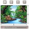 Luminora 7x5ft Fabric Tropical Rainforest Backdrop Jungle Rainforest Safari Animal