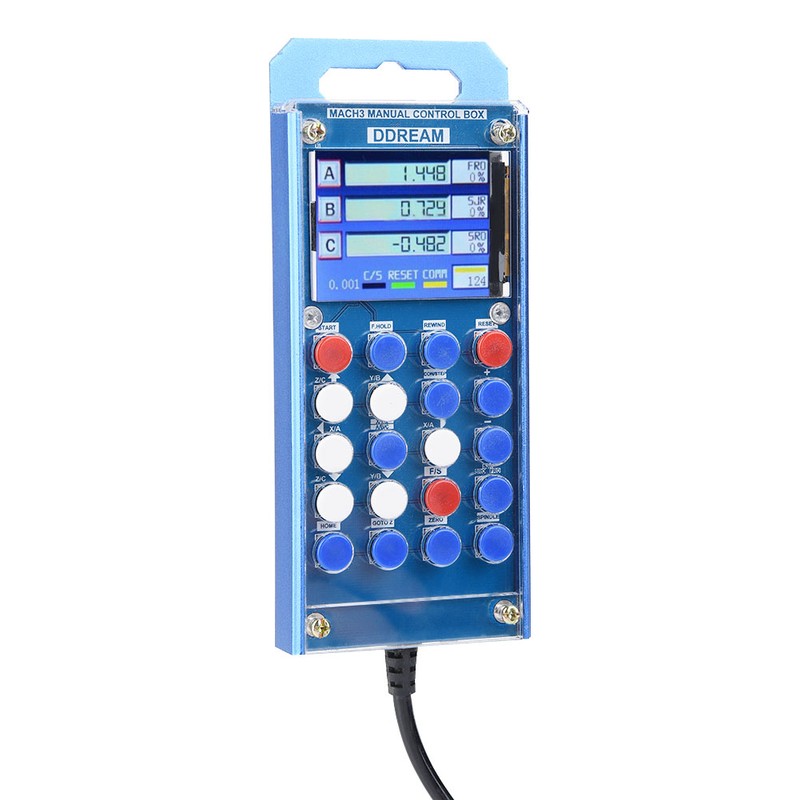6 Axis Mach3 Digital LCD Display Hand Manual Control Box