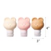 SIFRTOA Cute Bear Travel Bottles Set for Toiletries 3 Pack