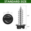 Mellewell #8 x 3/8" Self Tapping Gutter Screws, Black Painted