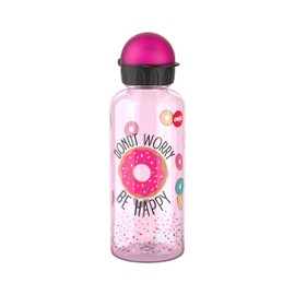 Emsa N30607 Teens Tritan Drinking Bottle | Capacity: 0.6 Litres | 100% Safe/Practical/Hygienic/Leak/Safe | Smart Drinking Cap | Robust | Design: Doughnut
