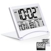 Betus Digital Travel Alarm Clock - Foldable Calendar Temperature Timer