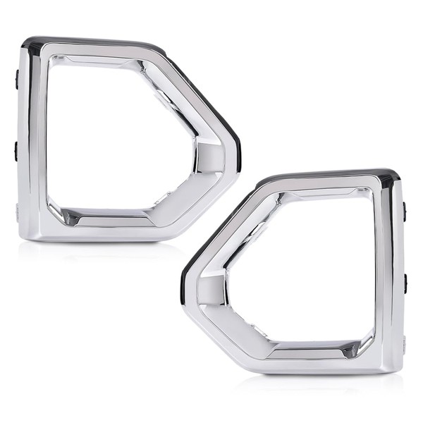 ALLGOOD Front Bumper Fog Light Bezel, Compatible with GMC Sierra