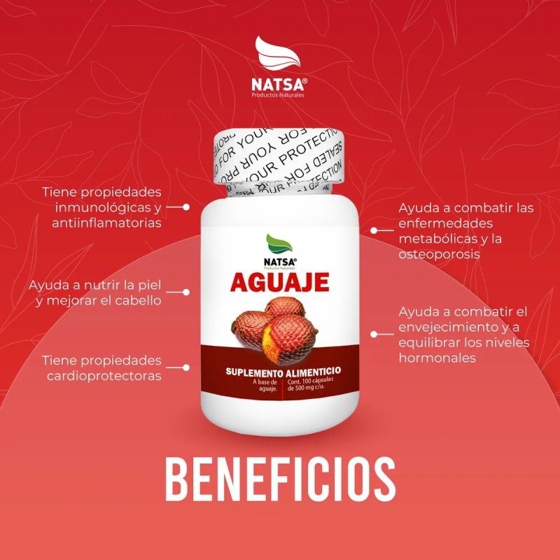 Aguaje, 100 Cápsulas, Calidad Premium