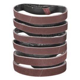 HARFINGTON 24pcs 1 x 18" Sanding Belts 4pcs Each of 60/80/120/150/240/400 Grit Aluminium Oxide Flush Joint Belt Sander Paper for Metal Woodworking Automotive Repair