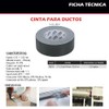 Dogotuls TI6012 Cinta para Ductos, color Negro, 2 x 25