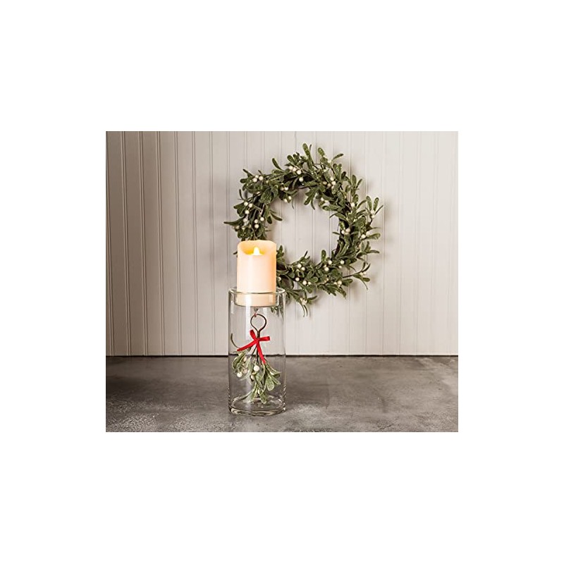 Abbott Collection 27-MISTLETOE-222 Small Mistletoe Cluster, Green/White