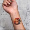 4 x 'Tawny Owl' Temporary Tattoos - Water Resistant, Skin-Safe,
