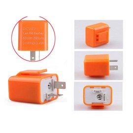 2 pieces 12 V 2 pin motorcycle load independent LED flashing relay indicator lamp flasher relay