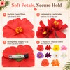 10 Pcs Hawaiian Flower Hair Clips for Women, Artificial Hibiscus