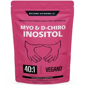 Inositol 40:1 | 60 días | Myo y D-Chiro Inositol fortificado con Zinc, Acido Folico, Inulina de Agave, Vitamina D3 y Seleniometionina | Vitaminas para mujer | (150 Gramos-60 porciones)