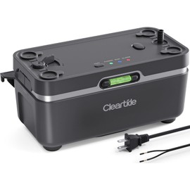 Cleartide Condensate HVAC Pump, Ultra-Quiet 25dB, 1/30 HP 135 GPH, Automatic Condensate Removal Pump with Safety Switch for Air Conditioner/Furnace/Dehumidifier/Ice Machine, 100-240V, 27ft Head Height