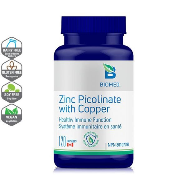 Biomed Zinc Picolinate with Copper 120 Capsules